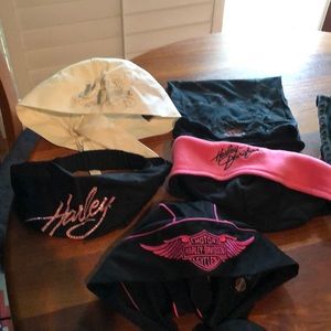 5 Harley scarves/hats